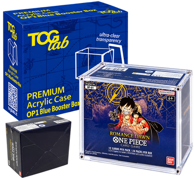 TCG Lab – Premium Case Protettivo Magnetico in Plexiglass per One Piece OP01 Blue Bottom