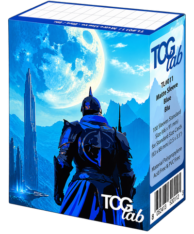 TCG Lab – 100 Bustine Protettive Standard Matte – Blu – 66x91 mm