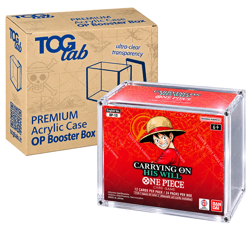 TCGLab Premium Case Protettivo One Piece Booster Box – Plexiglass Magnetico