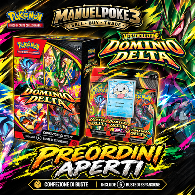 Pokémon Dominio Delta – Bundle 6 Buste + Blister 3 Buste – ITA