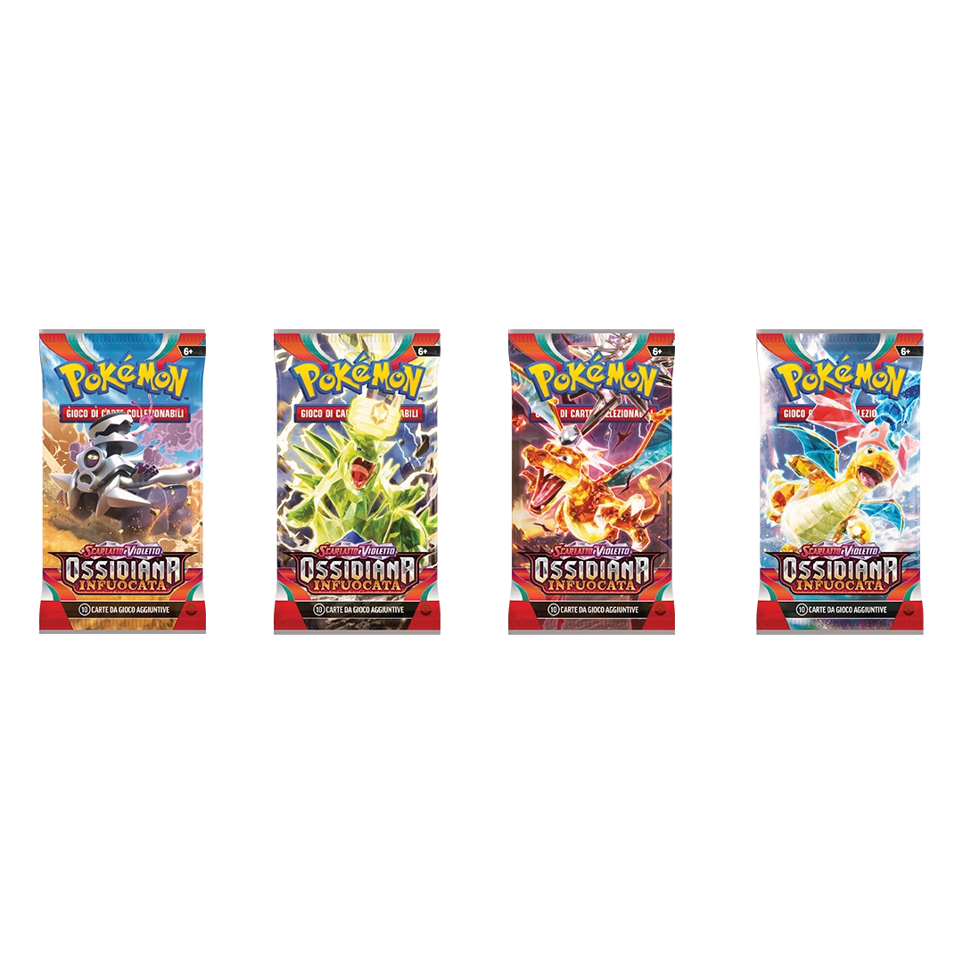 Scarlatto e Violetto ossidiana Infuocata, Box 36 buste ita