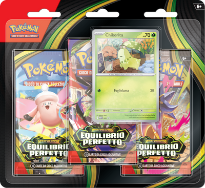 Blister 3 Buste Megaevoluzione - Equilibrio Perfetto + Promo Chikorita [ITA]