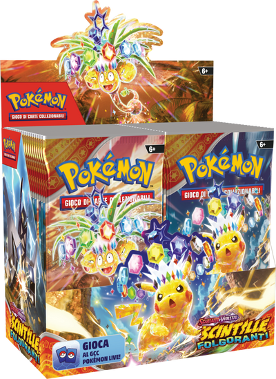 Box 36 Buste Pokémon Scarlatto e Violetto - Scintille Folgoranti SV08 [ITA]