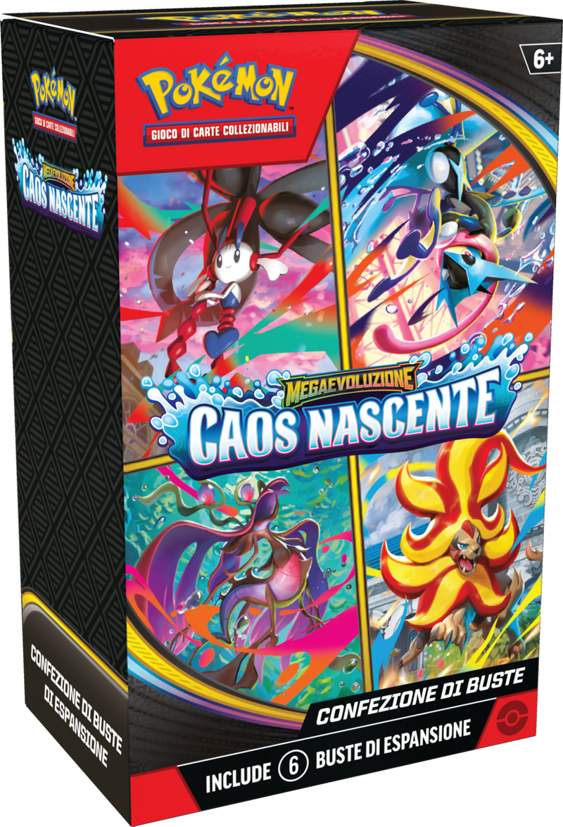 Bundle 6 Buste Pokémon Megaevoluzione - Caos Nascente [ITA]