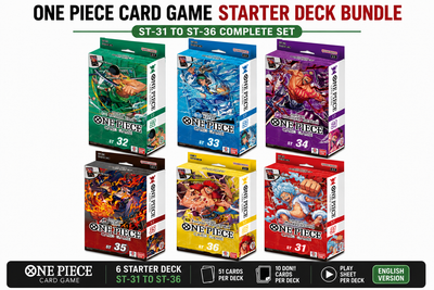 One Piece Card Game Starter Deck Complete Bundle ST-31 ST-36 (ENG) | Set Completo 6 Mazzi