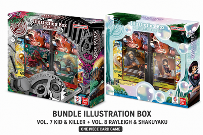 One Piece Card Game Illustration Box Vol. 7 + Vol. 8 Bundle | Kid & Killer + Rayleigh & Shakuyaku (ENG)
