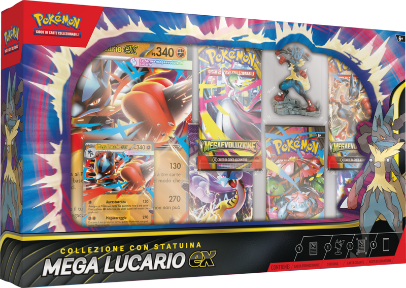 Collezione con Statuina Mega Lucario-EX (ITA)