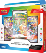 Pokémon Collezione Illustrazione Primi Compagni d'Avventura Serie 3 con 3 carte promo illustrazione, 2 buste Pokémon e foglio adesivi - Italiano