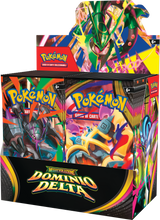 Display Pokémon Dominio Delta 36 Buste Italiano vista laterale Mega Rayquaza