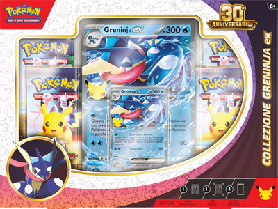 Collezione Greninja ex Pokémon 30° Anniversario IT | Carta Promo + Carta Gigante