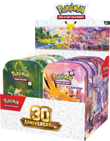 Mini Tin Pokémon 30° Anniversario IT | Scatolina da Collezione con 2 Buste