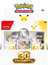 Blister 2 Buste Eevee Pokémon 30° Anniversario IT | Carta Promo + Moneta