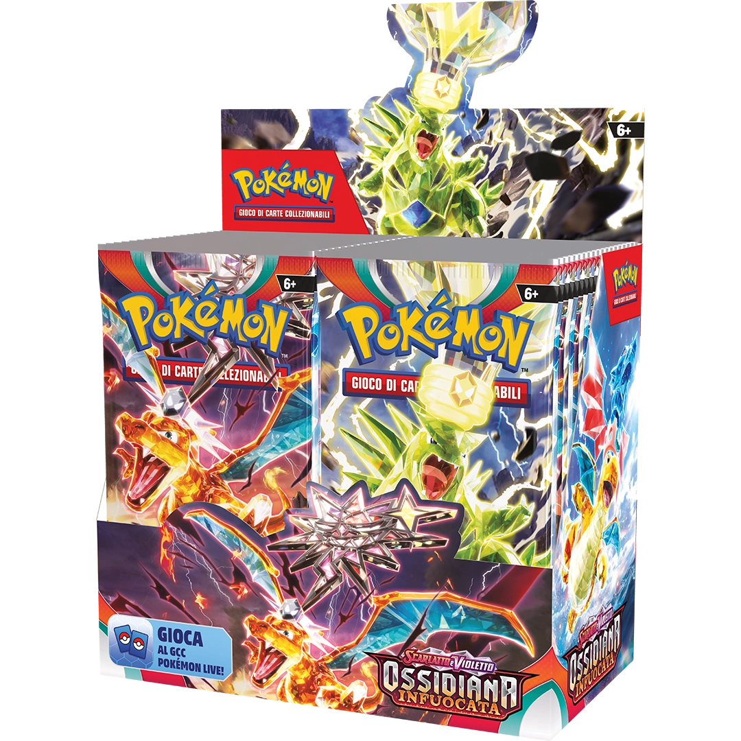 Scarlatto e Violetto ossidiana Infuocata, Box 36 buste ita