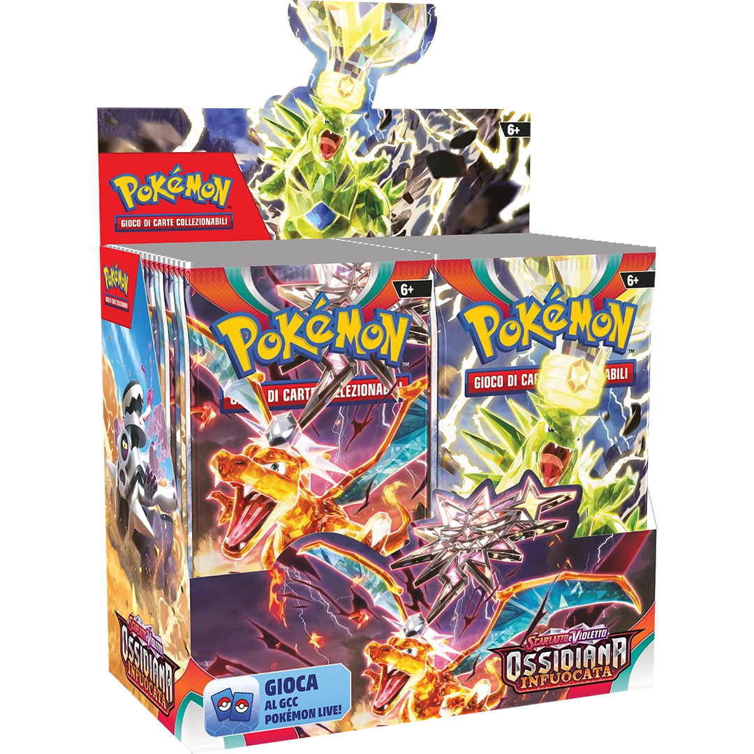 Scarlatto e Violetto ossidiana Infuocata, Box 36 buste ita