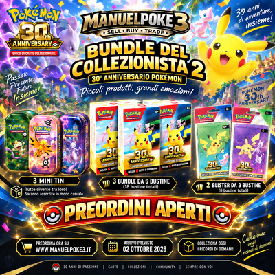 Pokémon 30° Anniversario – Bundle del Collezionista 2 – Italiano