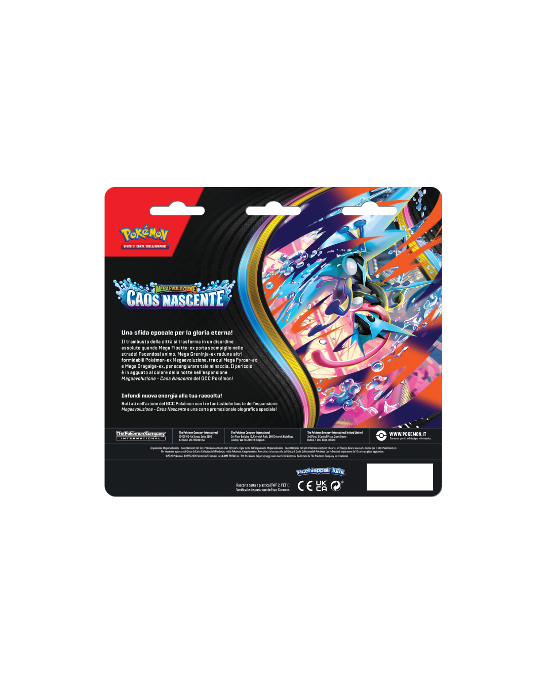 Pokémon Megaevoluzione - Caos Nascente Blister 3 Buste