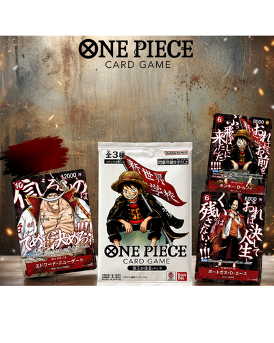 One Piece Card Game – Pack 3 Carte Luffy, Ace & Newgate – Giapponese