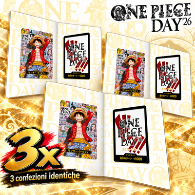 3x Monkey D. Luffy – One Piece Day 2026 Promo Card | One Piece Card Game