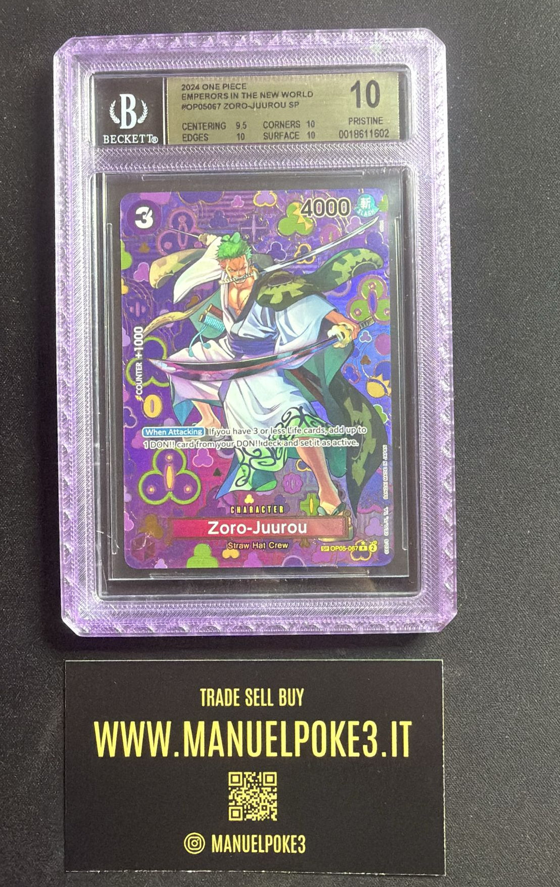 Zoro Juurou BGS 10 Beckett