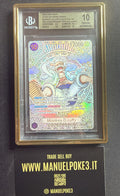 Monkey D. Luffy Gold SP gradato BGS 10 Pristine