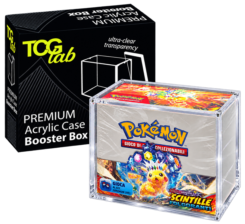 TCG Lab – Premium Case Protettivo Magnetico per Booster Box Pokémon in Plexiglass