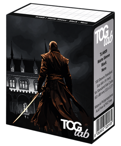 TCG Lab – 100 Bustine Protettive Standard Matte – Nero – 66x91 mm