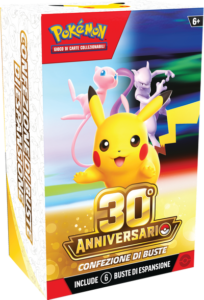 Confezione di 6 Buste Pokémon 30° Anniversario IT | Booster Bundle Ufficiale