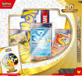 Collezione Poster Pokémon 30° Anniversario IT con carte promo di Articuno, Zapdos e Moltres, poster esclusivo e 3 buste Pokémon GCC