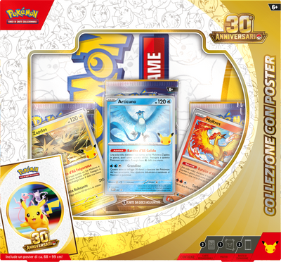 Collezione Poster Pokémon 30° Anniversario IT | Articuno, Zapdos e Moltres
