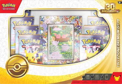 Collezione Premium Ditto Pokémon 30° Anniversario IT | 8 Buste + Carta Promo