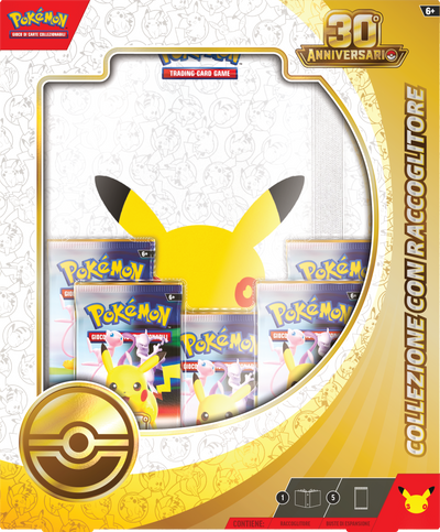 Collezione Raccoglitore Pokémon 30° Anniversario IT | Binder + 5 Buste Pokémon GCC