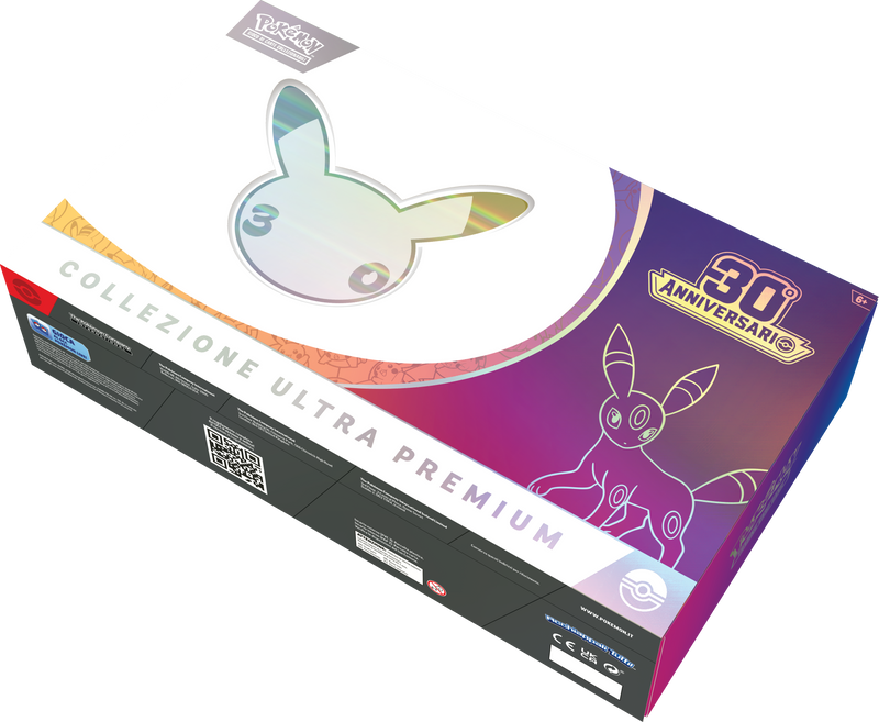 Collezione Ultra Premium Umbreon Pokémon 30° Anniversario IT confezione ufficiale del Pokémon Gioco di Carte Collezionabili