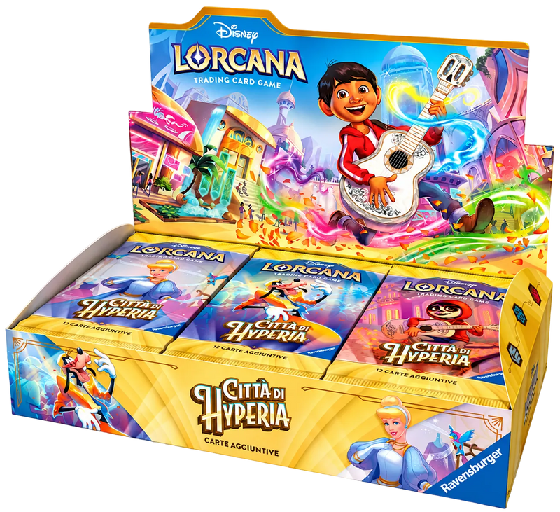 Disney Lorcana – Città di Hyperia – Booster Box 24 Buste ITA