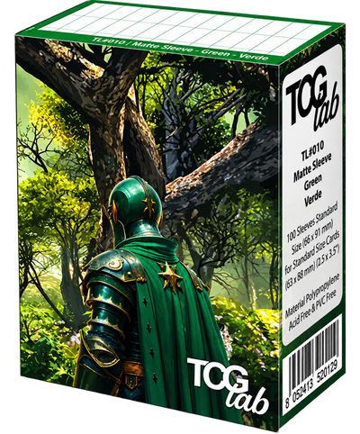 TCG Lab – 100 Bustine Protettive Standard Matte – Verde – 66x91 mm