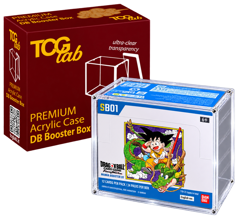 TCGLab Premium Case Protettivo Dragon Ball Booster Box – Plexiglass Magnetico