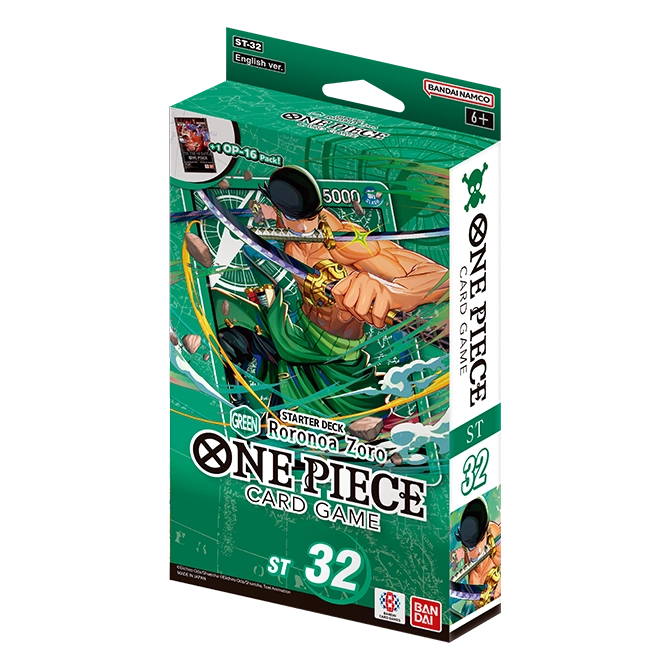 One Piece Card Game ST-32 Starter Deck Roronoa Zoro (Green) ENG