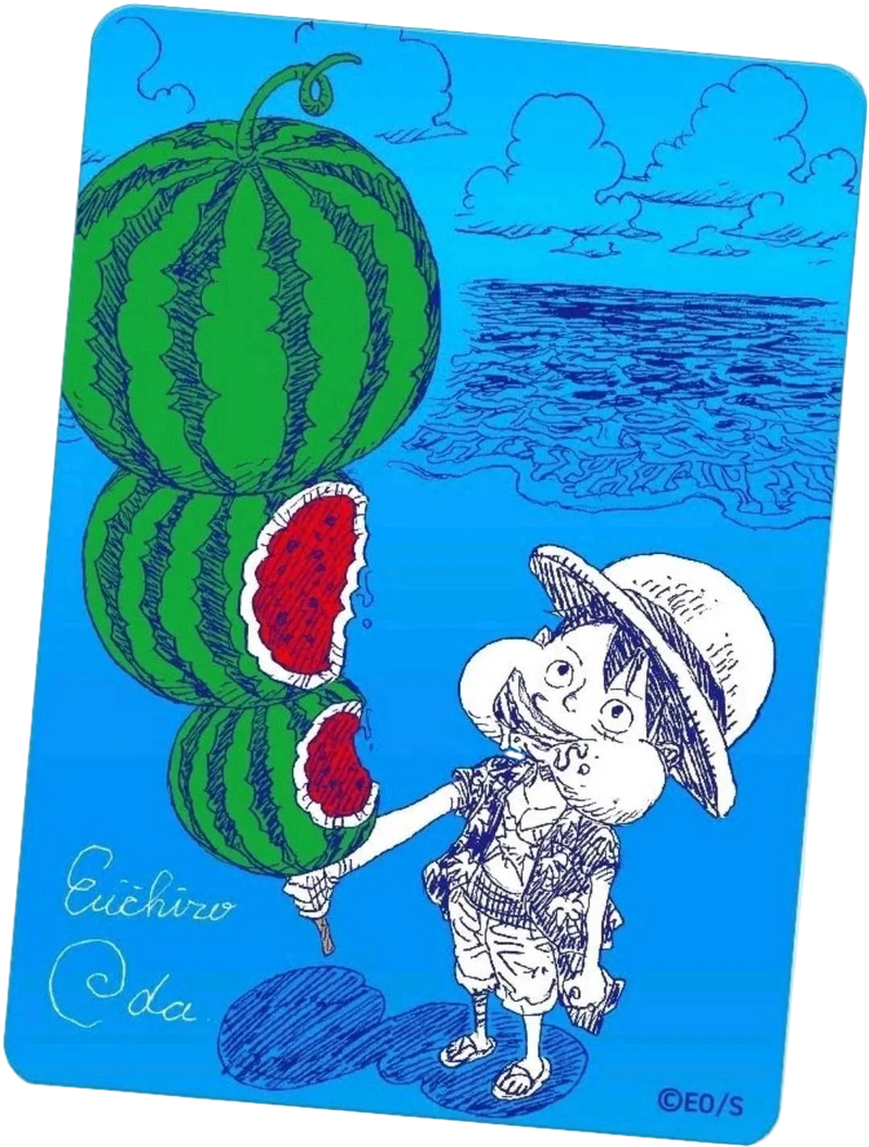 One Piece - Monkey D. Luffy (Watermelon) - NatsuComi 2026 Metakira Official Signed Card