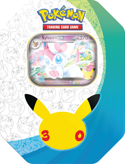 Tin Sylveon ex Pokémon 30° Anniversario IT | Carta Promo + 5 Buste Pokémon GCC
