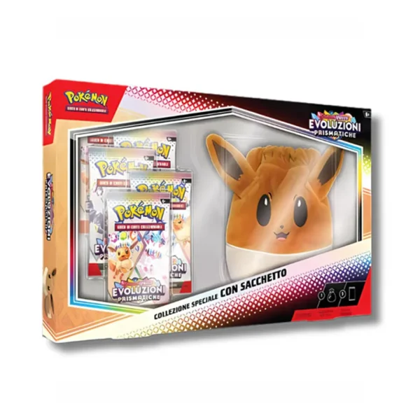 Pokemon Evoluzioni Prismatiche | Collezione con Accessorio Sacca ITA
