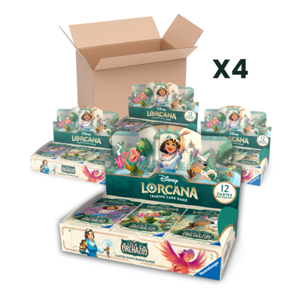 Disney Lorcana TCG - L'Isola di Archazia - Case da 4 Box display 24 buste - ITA