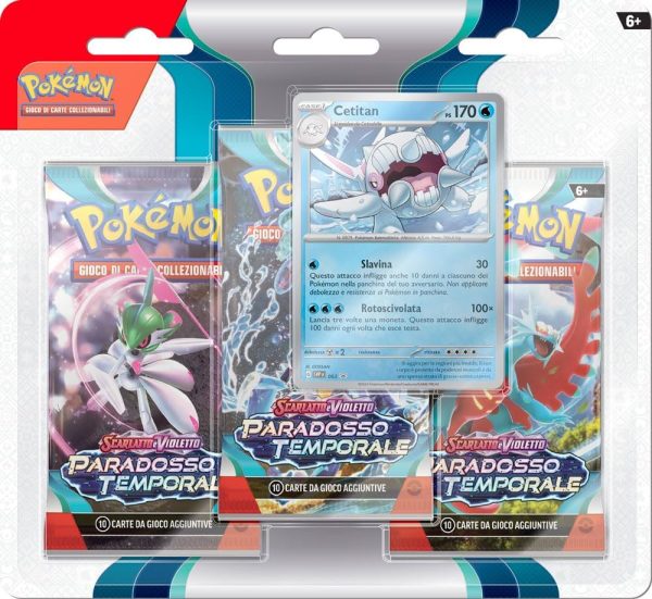 Pokemon Scarlatto e Violetto Paradosso Temporale 3 pack blister