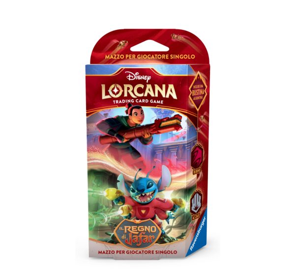 Disney Lorcana TCG - Reign of Jafar - Il Regno di Jafar - Starter Deck Rubino/Acciaio - ITA
