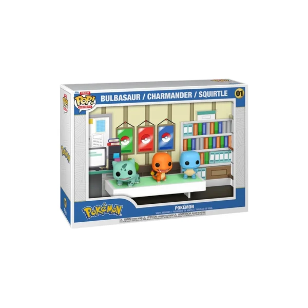 Funko POP! Deluxe Moment 01 Pokémon Bulbasaur Charmander Squirtle