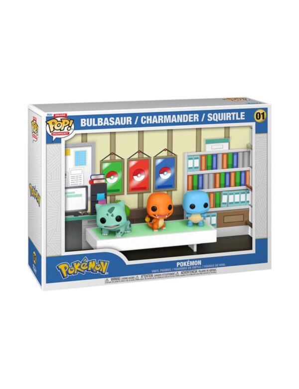 Funko POP! Deluxe Moment 01 Pokémon Bulbasaur Charmander Squirtle - immagine 3