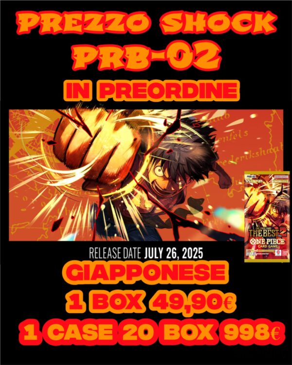 One Piece Card Game PRB-02 Display – 20 Buste Prb 02 [JAP] - immagine 3